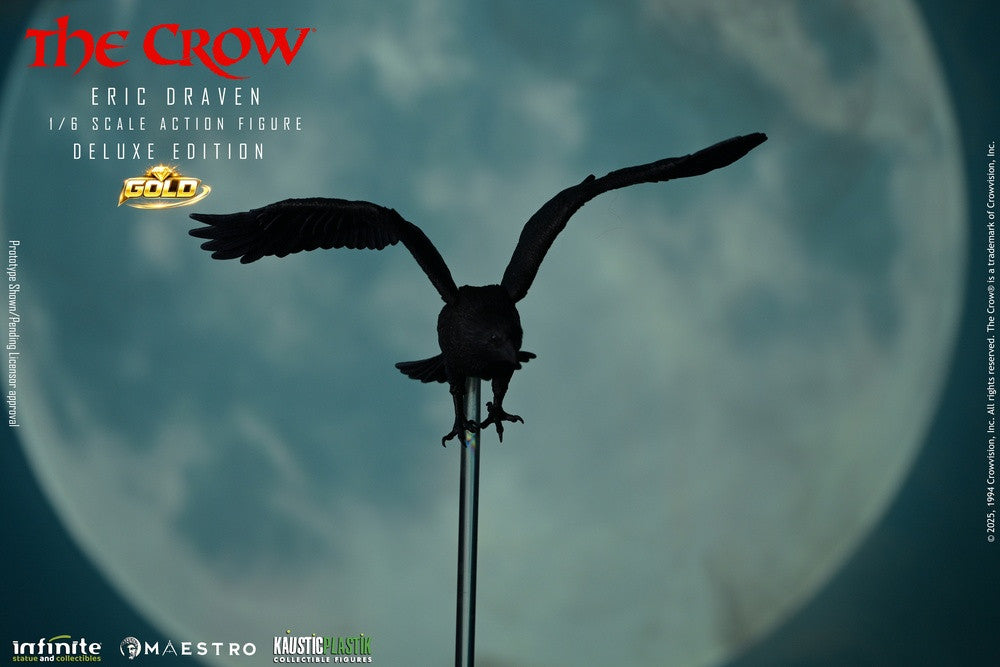 Preventa Figura Eric Draven (Deluxe Edition GOLD) (Cabello enraizado) - THE CROW - Luxury Limited Edition marca Kaustic Plastik escala 1/6