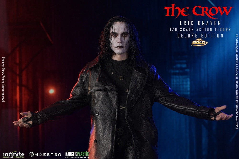 Preventa Figura Eric Draven (Deluxe Edition GOLD) (Cabello enraizado) - THE CROW - Luxury Limited Edition marca Kaustic Plastik escala 1/6