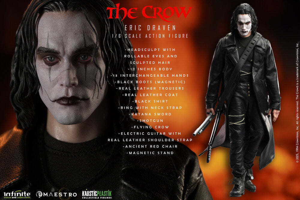 Preventa Figura Eric Draven (Standard Edition) - THE CROW - Luxury Limited Edition marca Kaustic Plastik escala 1/6