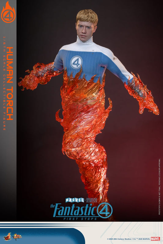 Preventa Figura Human Torch / Antorcha Humana - The Fantastic Four First Steps marca Hot Toys MMS829 escala 1/6