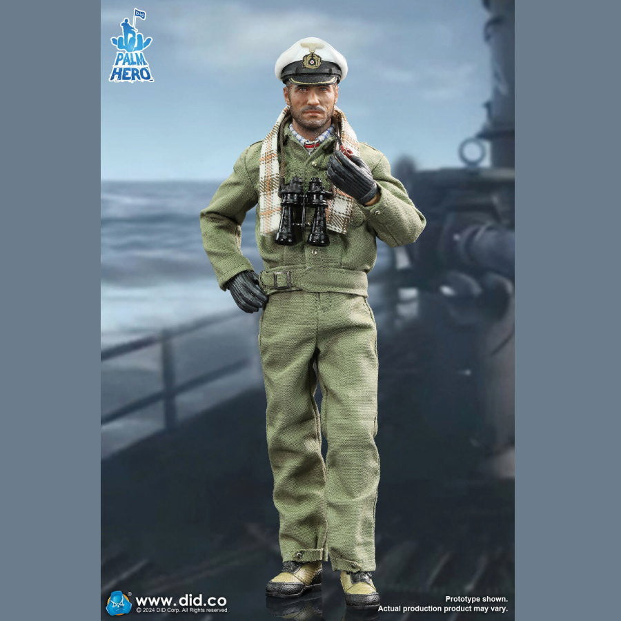 Preventa Figura Lehmann - WWII German U-Boat Commander - Palm Hero Series marca DID XD80026 escala pequeña 1/12