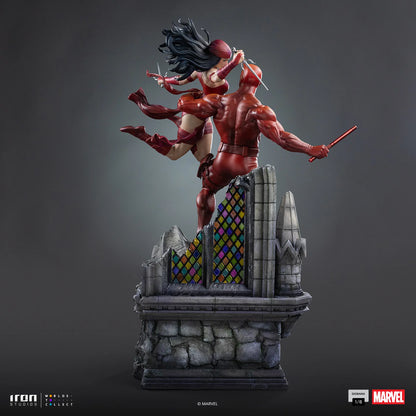 Preventa Estatua Daredevil y Elektra - Marvel Comics - Limited Edition Diorama marca Iron Studios escala de arte 1/6
