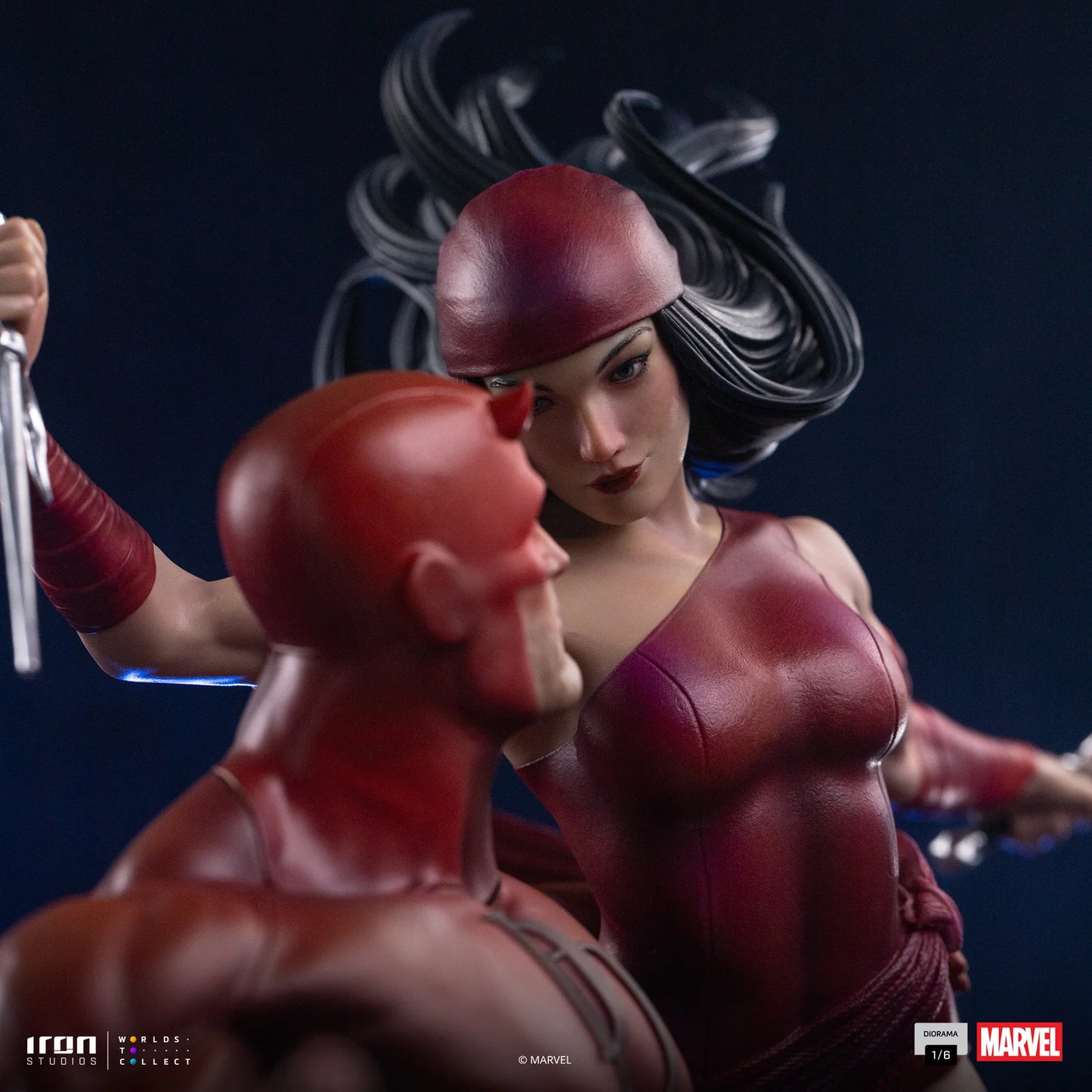 Preventa Estatua Daredevil y Elektra - Marvel Comics - Limited Edition Diorama marca Iron Studios escala de arte 1/6