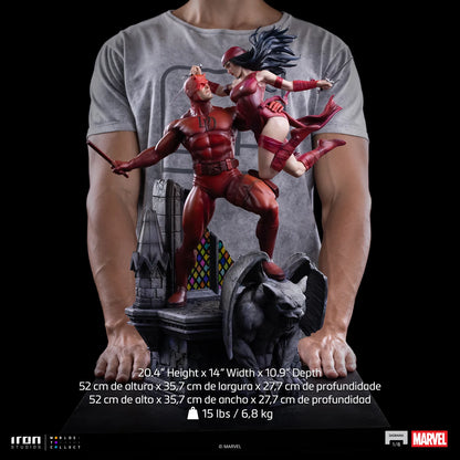 Preventa Estatua Daredevil y Elektra - Marvel Comics - Limited Edition Diorama marca Iron Studios escala de arte 1/6
