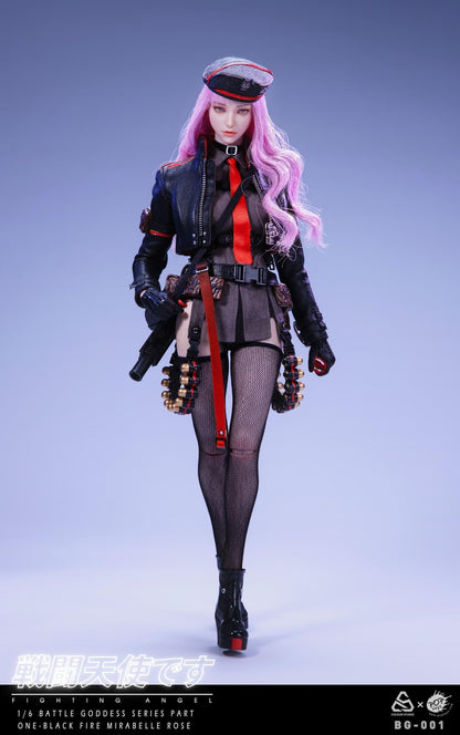 Preventa Figura One-Black Fire Mirabelle Rose - Fighting Angel marca Poptoys BG-001 escala 1/6