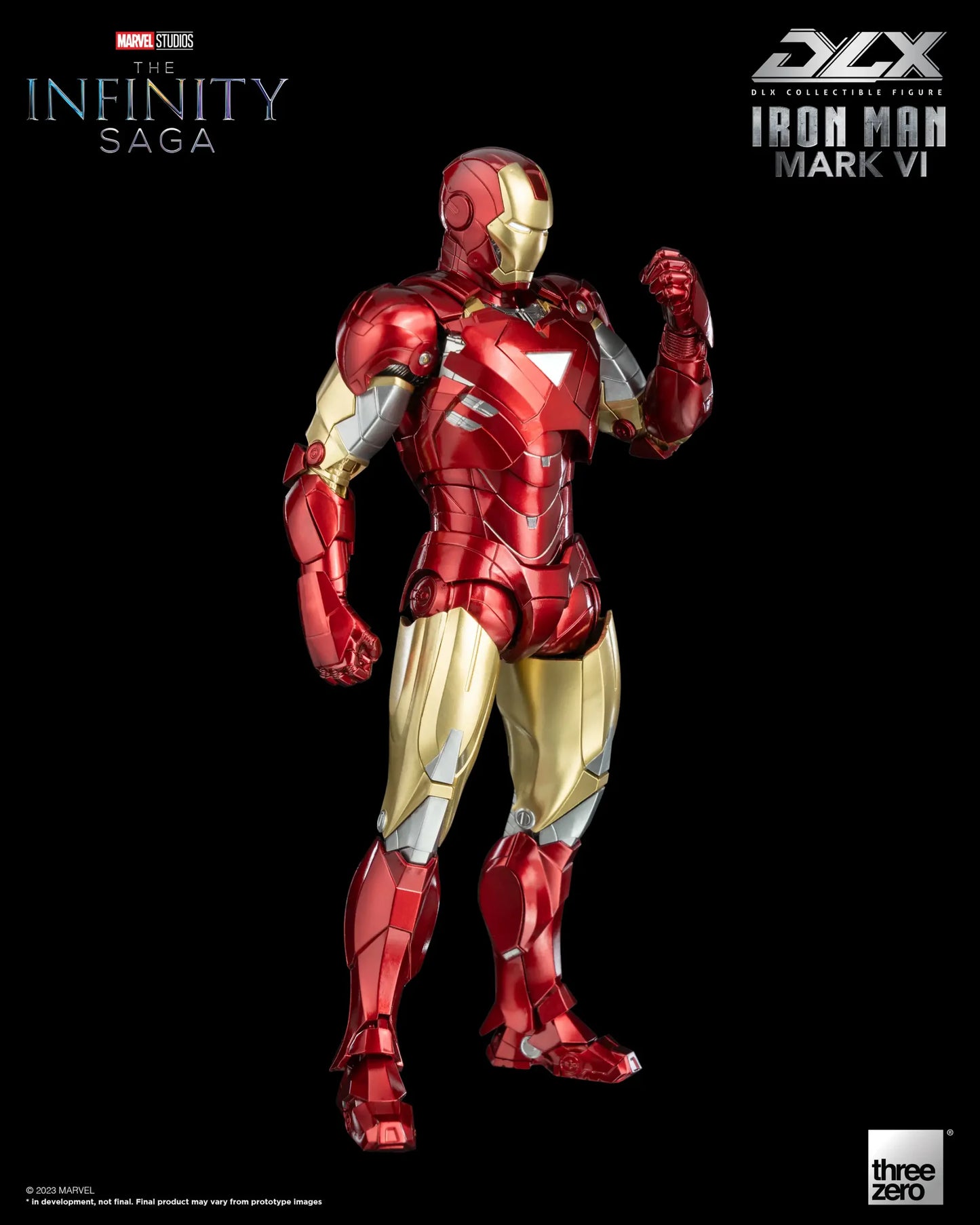 Preventa Figura DLX Iron Man Mark 6 - Marvel Studios: The Infinity Saga marca Threezero 3Z0500 escala pequeña 1/12