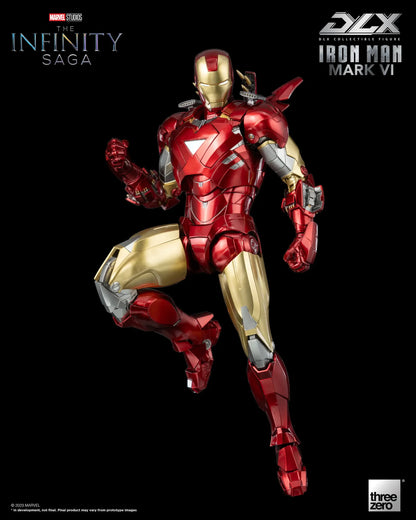 Preventa Figura DLX Iron Man Mark 6 - Marvel Studios: The Infinity Saga marca Threezero 3Z0500 escala pequeña 1/12