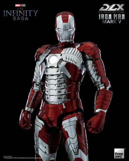Preventa Figura DLX Iron Man Mark 5 - Avengers: The Infinity Saga marca Threezero 3Z0254 escala pequeña 1/12