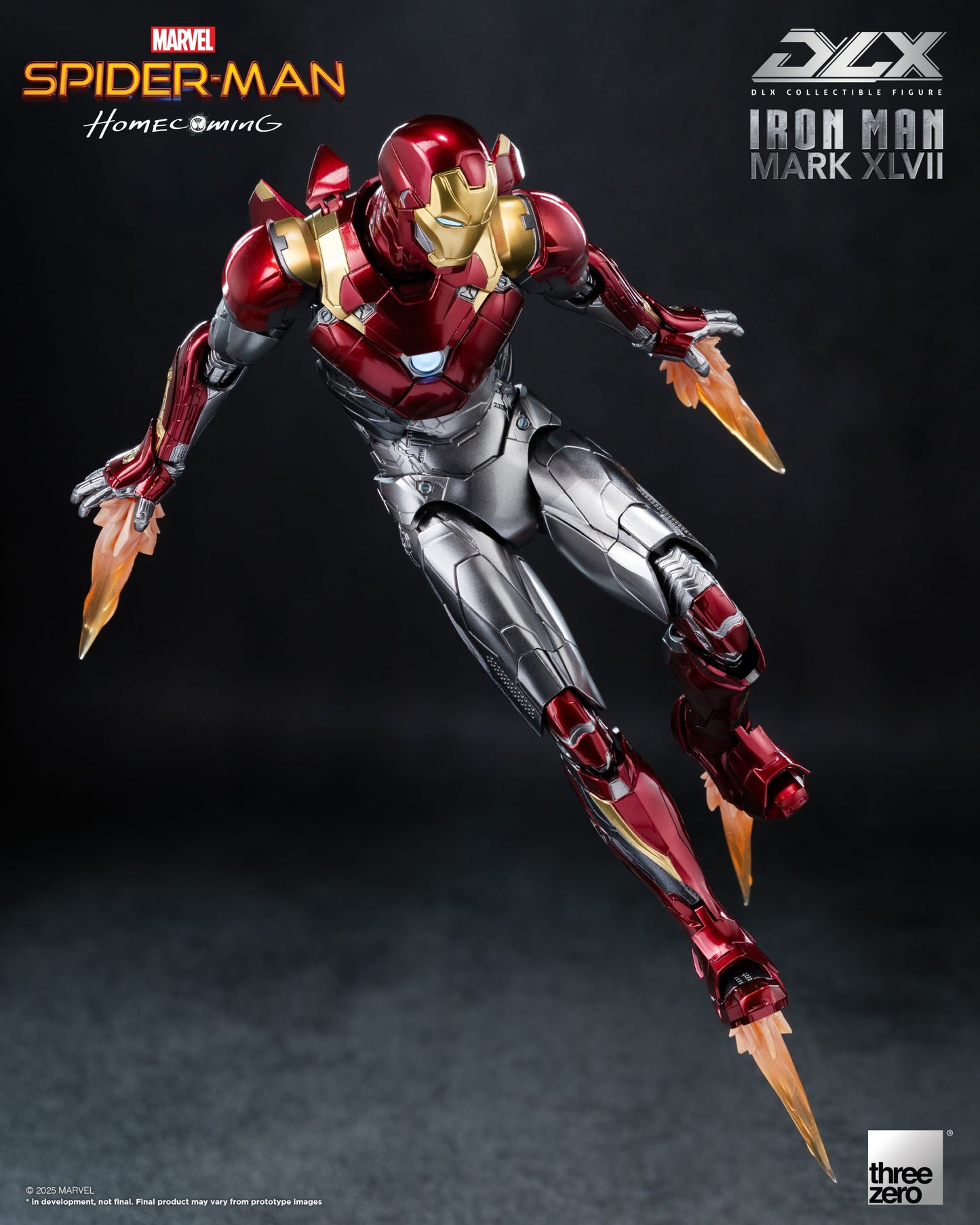 Preventa Figura DLX Iron Man Mark 47 - Spider-Man: Homecoming marca Threezero 3Z0946 escala 1/12