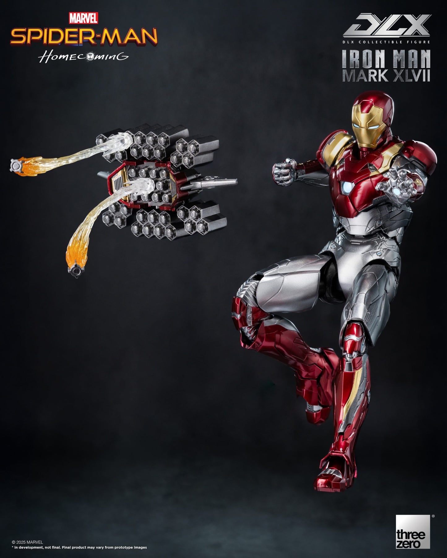 Preventa Figura DLX Iron Man Mark 47 - Spider-Man: Homecoming marca Threezero 3Z0946 escala 1/12