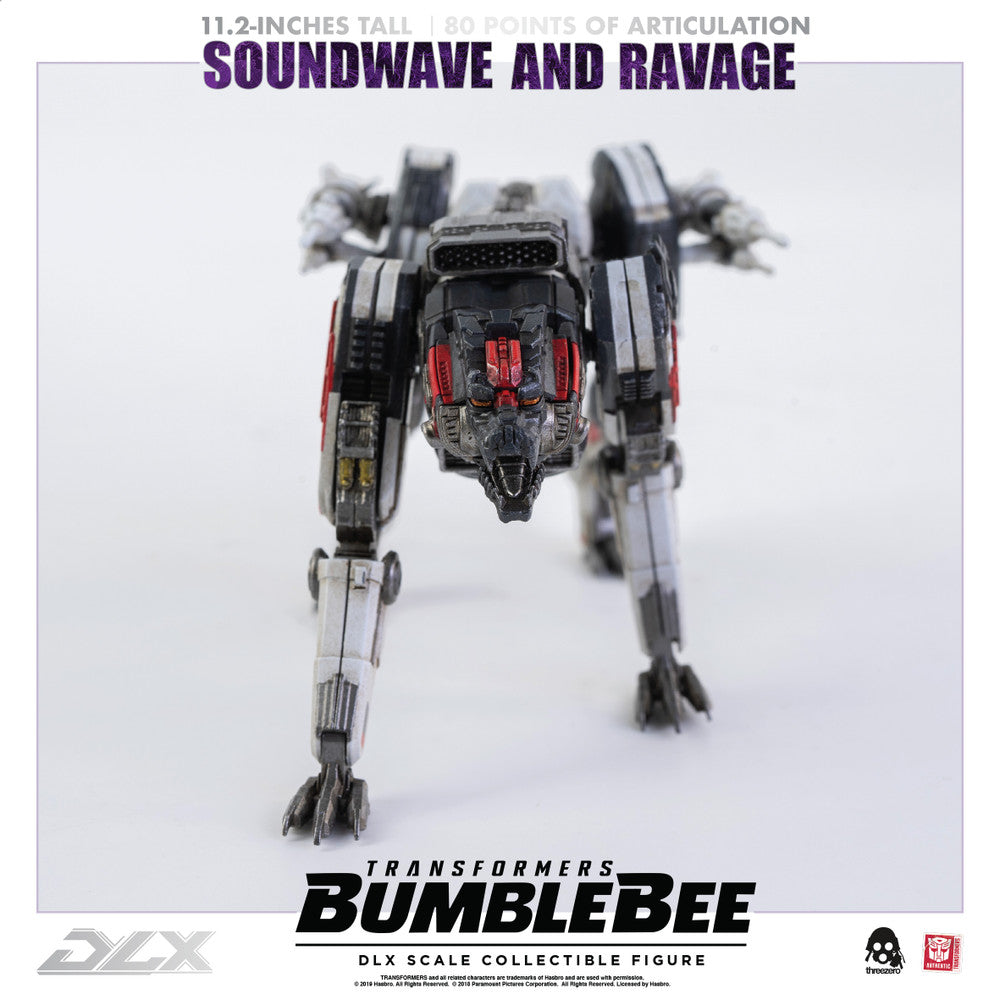 Preventa Figura DLX Soundwave y Ravage - Transformers: Bumblebee Movie marca Threezero 3Z0160 (28.5 cm) (relanzamiento)