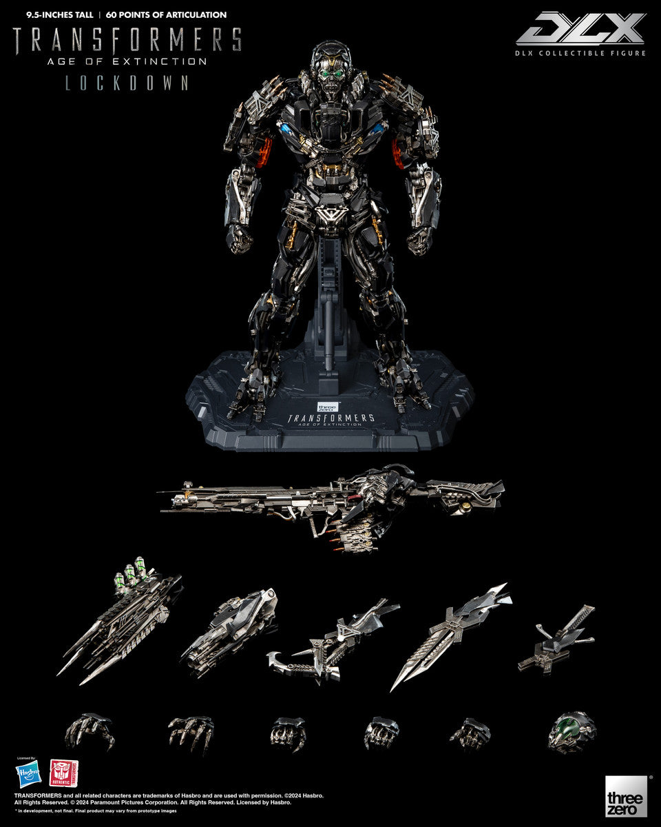 Preventa Figura DLX Lockdown - Transformers: Age of Extinction marca Threezero 3Z0471 (24 cm)