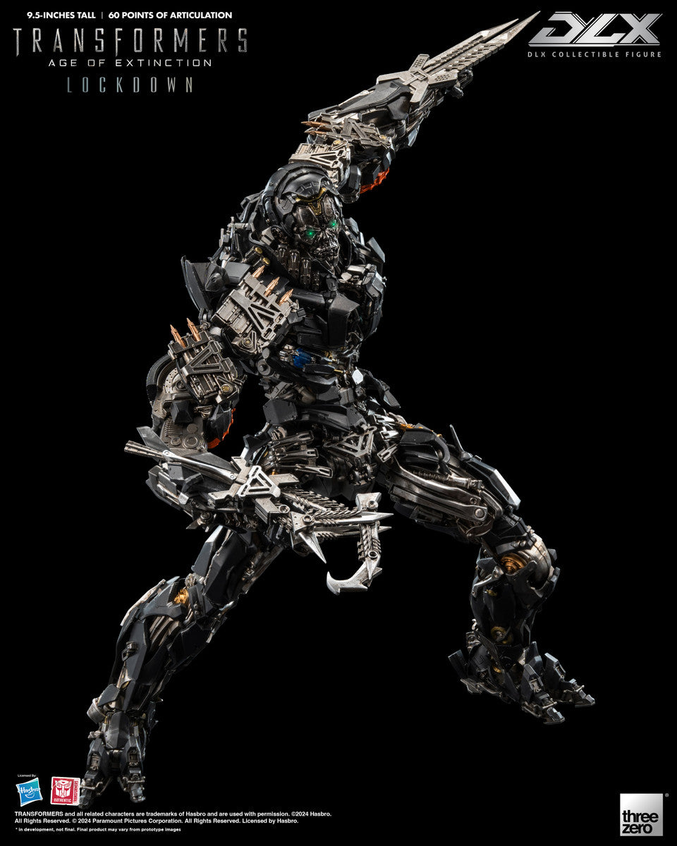 Preventa Figura DLX Lockdown - Transformers: Age of Extinction marca Threezero 3Z0471 (24 cm)