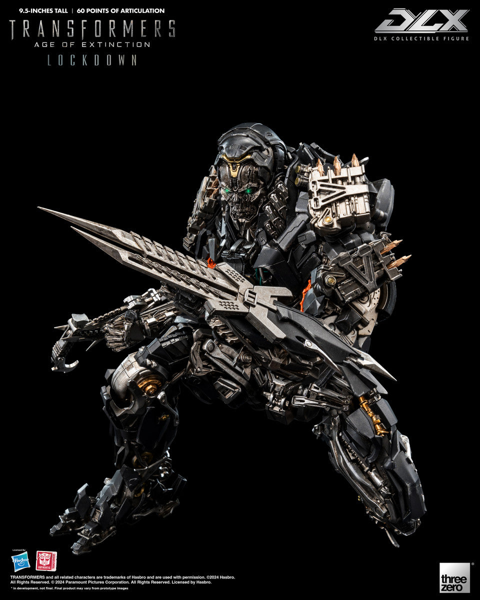 Preventa Figura DLX Lockdown - Transformers: Age of Extinction marca Threezero 3Z0471 (24 cm)
