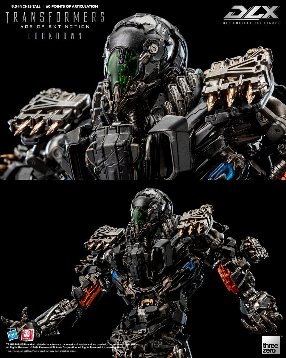 Preventa Figura DLX Lockdown - Transformers: Age of Extinction marca Threezero 3Z0471 (24 cm)