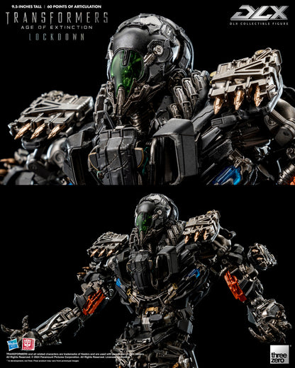 Preventa Figura DLX Lockdown - Transformers: Age of Extinction marca Threezero 3Z0471 (24 cm)