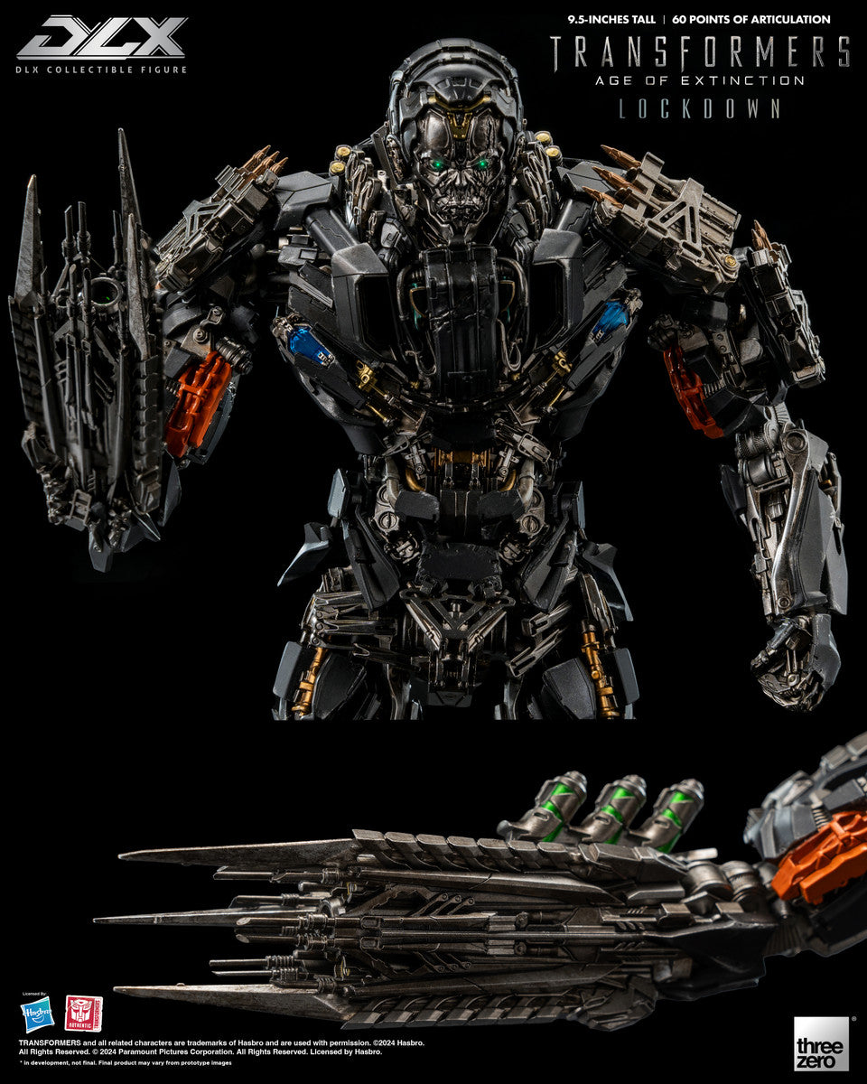 Preventa Figura DLX Lockdown - Transformers: Age of Extinction marca Threezero 3Z0471 (24 cm)