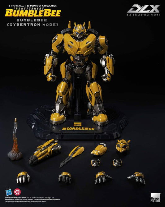 Preventa Figura DLX Bumblebee (Cybertron Mode) - Transformers: Bumblebee  marca Threezero 3Z1049 (20 cm)