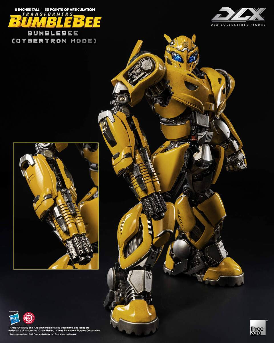 Preventa Figura DLX Bumblebee (Cybertron Mode) - Transformers: Bumblebee  marca Threezero 3Z1049 (20 cm)