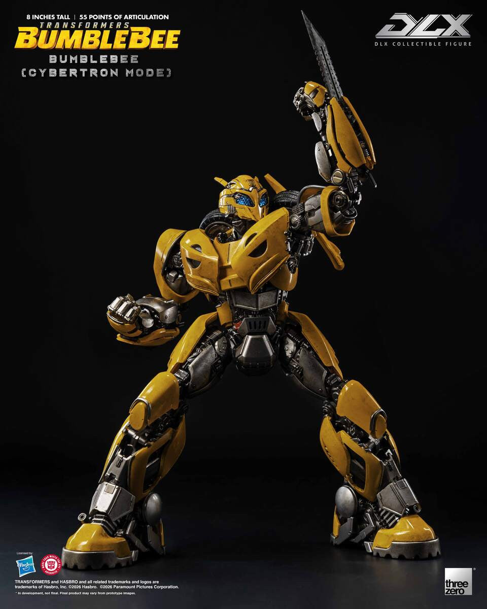 Preventa Figura DLX Bumblebee (Cybertron Mode) - Transformers: Bumblebee  marca Threezero 3Z1049 (20 cm)