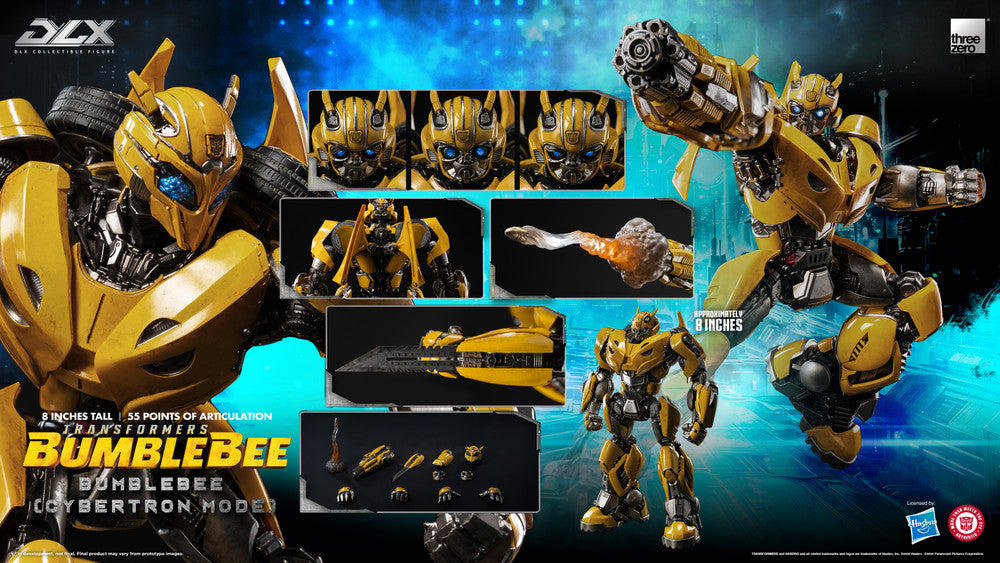 Preventa Figura DLX Bumblebee (Cybertron Mode) - Transformers: Bumblebee  marca Threezero 3Z1049 (20 cm)
