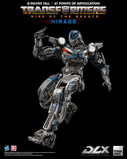 Preventa Figura DLX Mirage - Transformers: Rise of the Beasts marca Threezero 3Z0564 (20.32 cm)