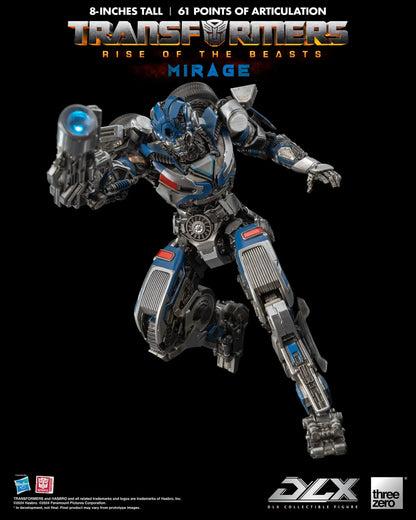 Preventa Figura DLX Mirage - Transformers: Rise of the Beasts marca Threezero 3Z0564 (20.32 cm)