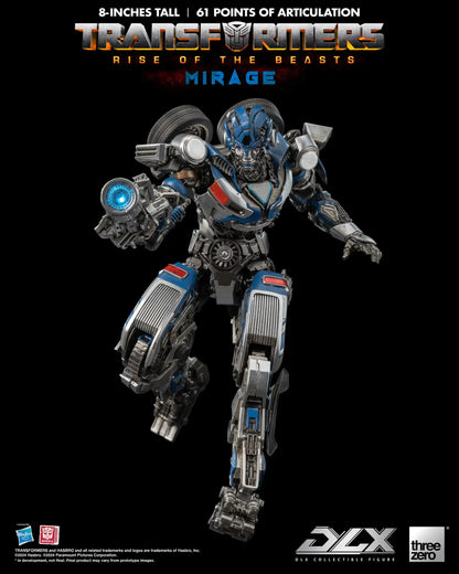 Preventa Figura DLX Mirage - Transformers: Rise of the Beasts marca Threezero 3Z0564 (20.32 cm)