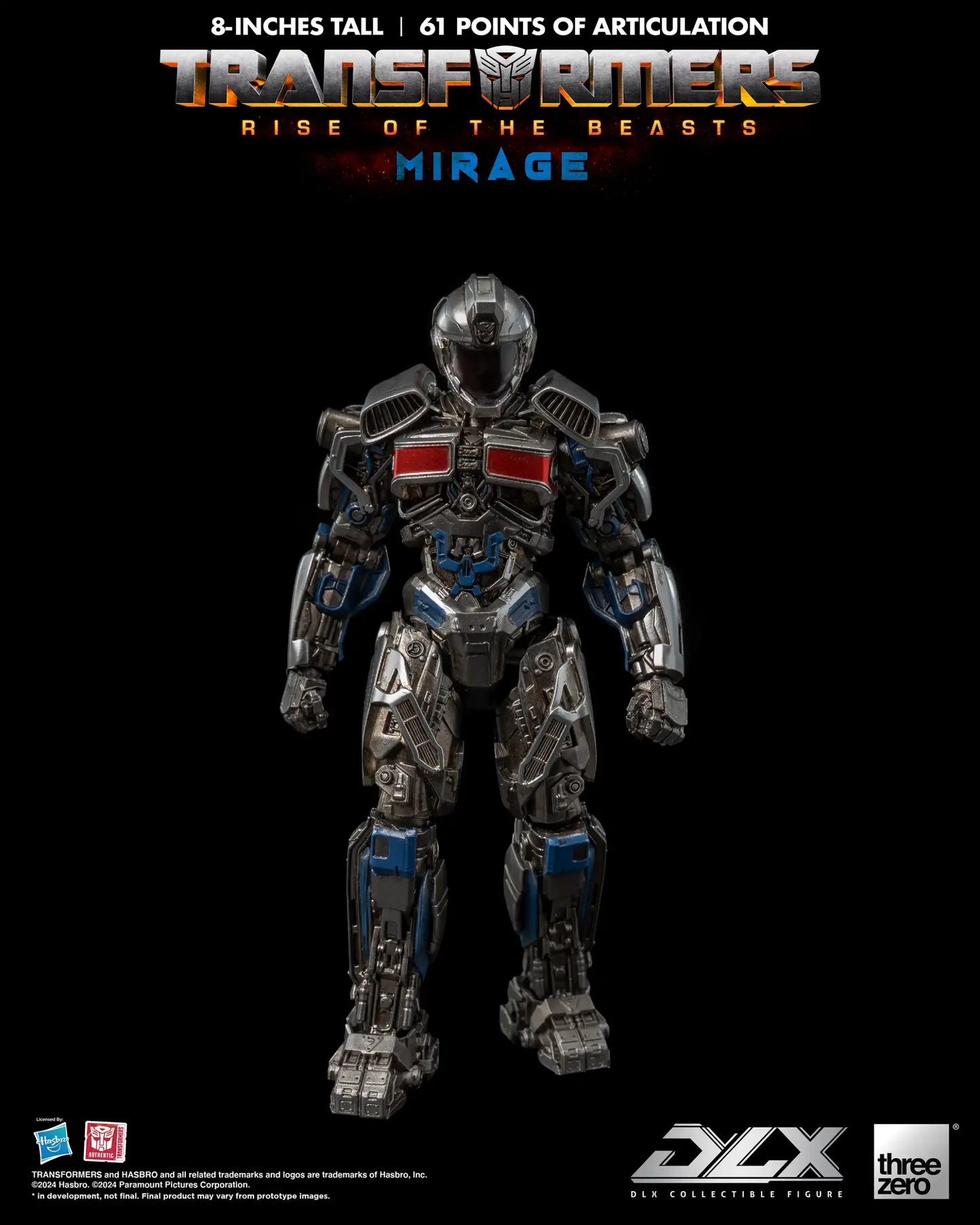 Preventa Figura DLX Mirage - Transformers: Rise of the Beasts marca Threezero 3Z0564 (20.32 cm)