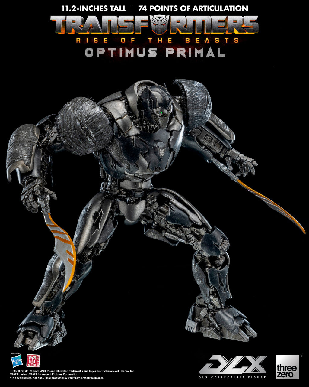 Preventa Figura DLX Optimus Primal - Transformers: Rise of the Beasts marca Threezero 3Z0565 (28.5 cm)