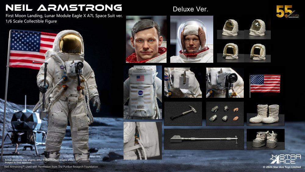 Preventa Figura Astronauta Neil Armstrong (Deluxe version) marca Star Ace Toys SA0142 DX escala 1/6