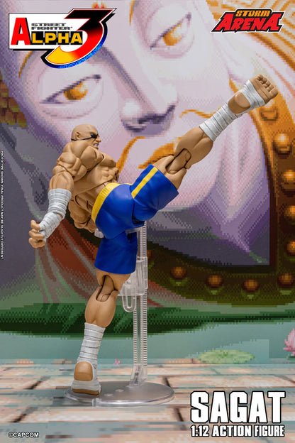 Preventa Figura SAGAT (Storm Arena) - Street Fighter Alpha 3 marca Storm Collectibles SFSA03 escala pequeña 1/12