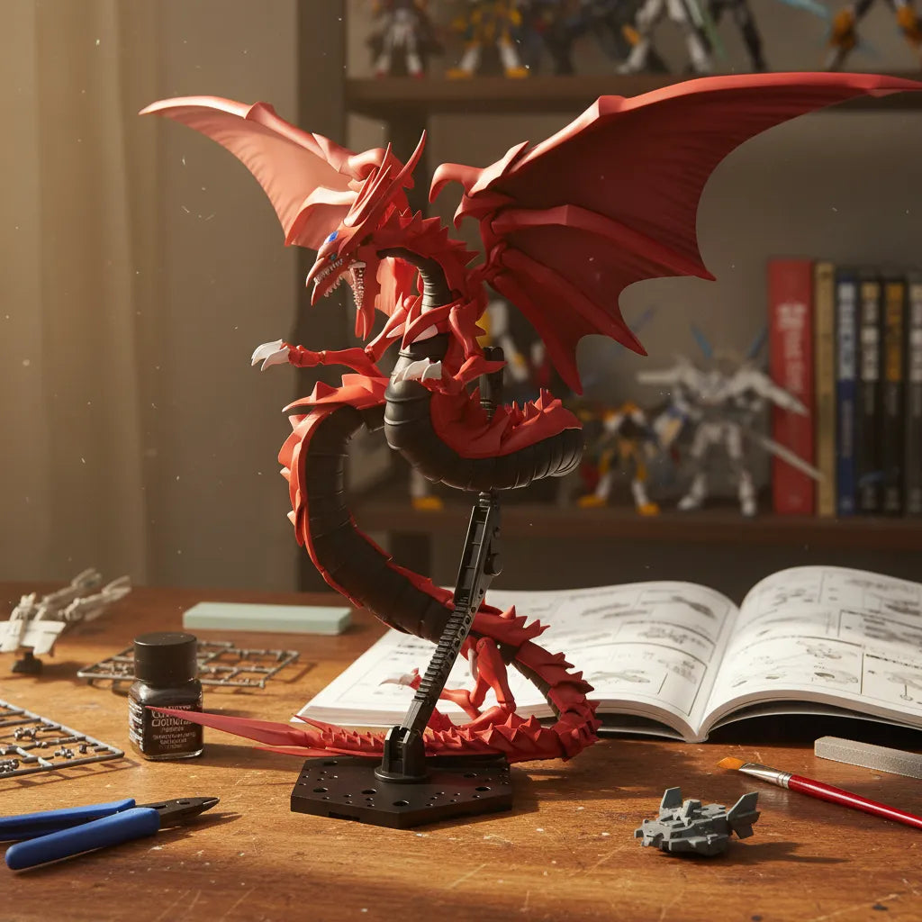 [EN STOCK] Model Kit - Egyptian God Slifer The Sky Dragon - Yu-Gi-Oh! Figure-rise Standard Amplified  marca Bandai (40 cm)