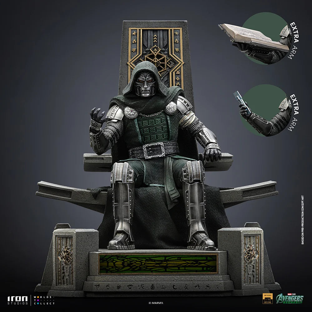 Preventa Estatua Doctor Doom en Trono - Avengers: Doomsday - Edición Numerada marca Iron Studios escala de arte 1/10