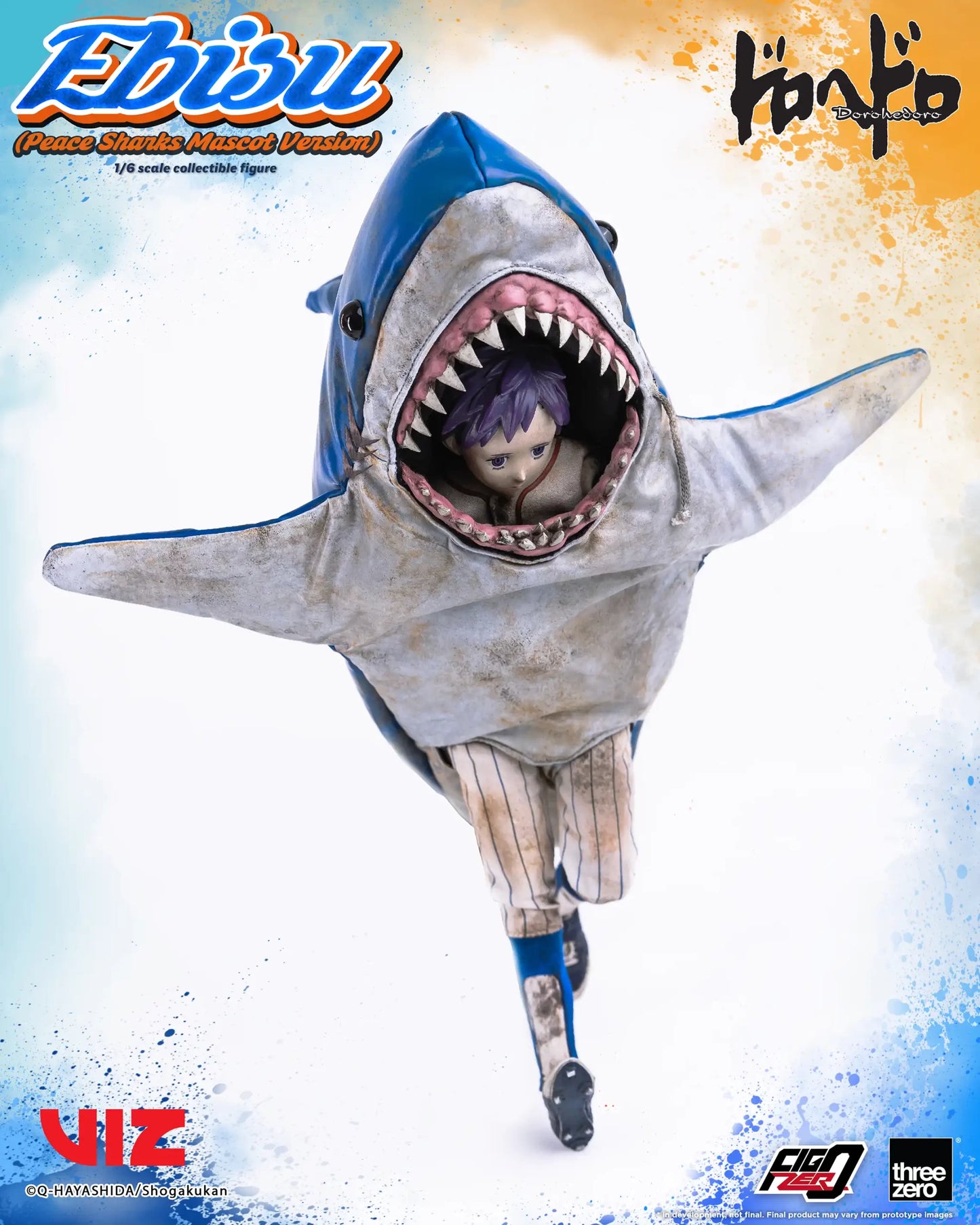 Pedido Figura Ebisu (Peace Sharks Mascot Version) - Dorohedoro marca Threezero 3Z0715 escala 1/6