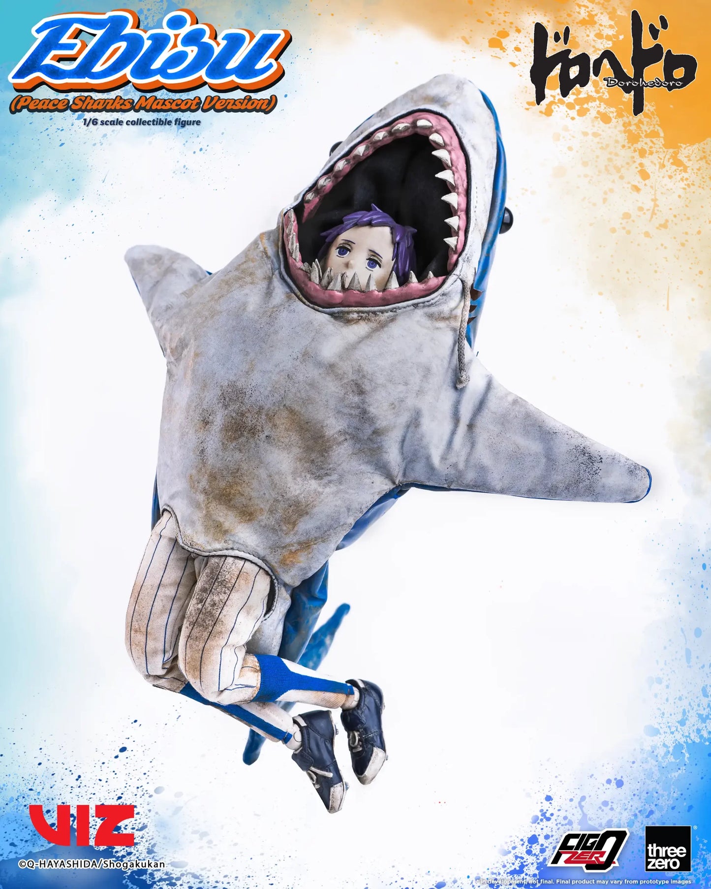 Pedido Figura Ebisu (Peace Sharks Mascot Version) - Dorohedoro marca Threezero 3Z0715 escala 1/6