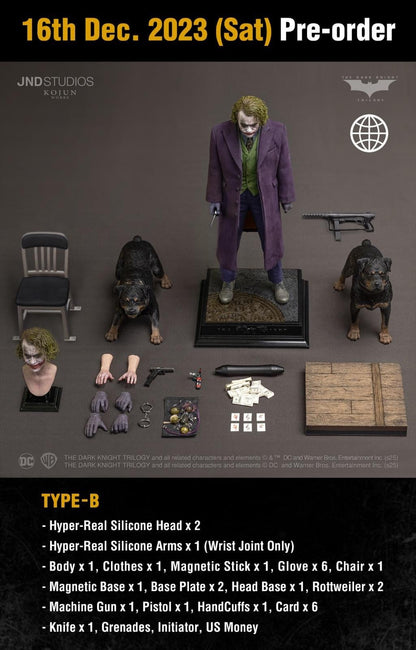 Preventa Figura JOKER (Type B) - The Dark Knight marca JND Studios KJW001B escala 1/6