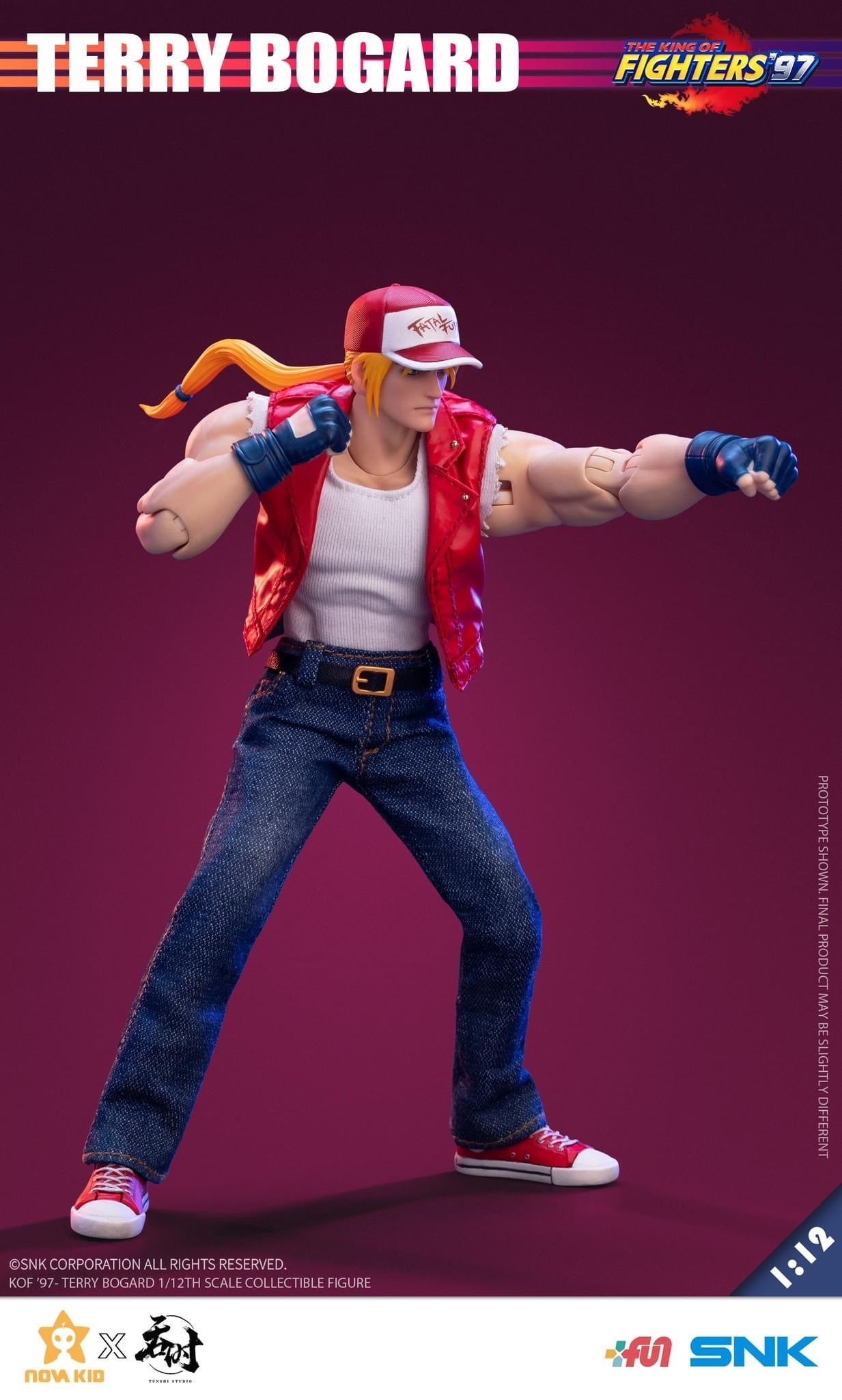 Preventa Figura Terry Bogard - The King of Fighters '97 marca Tunshi Studio SNK TS-XZZ-005 escala pequeña 1/12