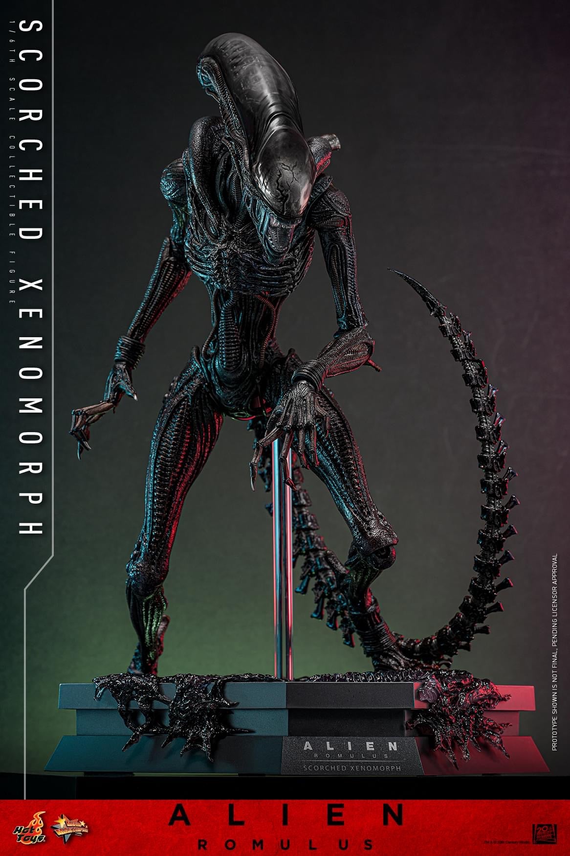 Preventa Figura Scorched Xenomorph - Alien: Romulus marca Hot Toys MMS784 escala 1/6