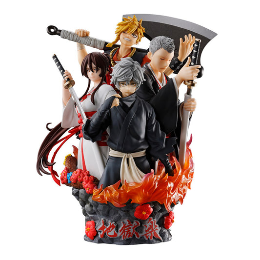 Preventa Diorama Hell's Paradise: Jigokuraku - Puchirama DX marca MegaHouse (14.5 cm)