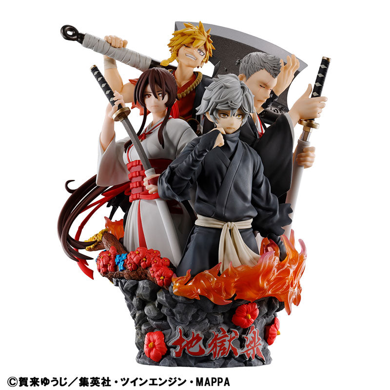 Preventa Diorama Hell's Paradise: Jigokuraku - Puchirama DX marca MegaHouse (14.5 cm)