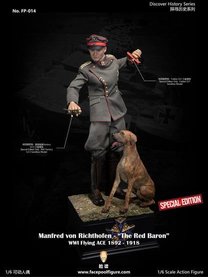 Preventa Figura Manfred von Richthofen "The Red Baron" (Special Edition) marca Facepool FP014B escala 1/6
