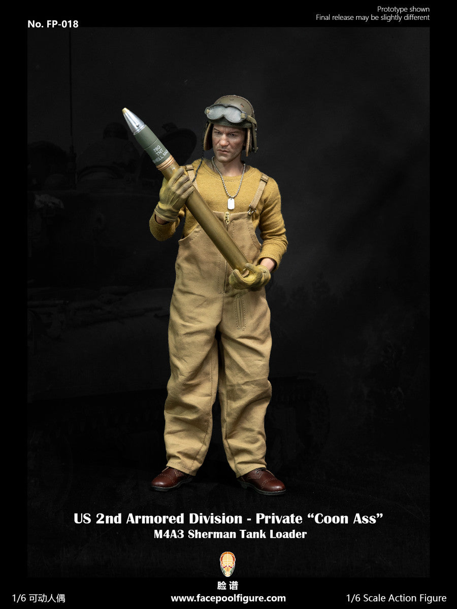 Preventa Figura Private Sherman Tank Loader (Standard version) marca Facepool FP018A escala 1/6