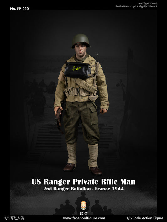 Preventa Figura WWII US Ranger Private Rifle Man - France 1944 marca Facepool FP-020 escala 1/6