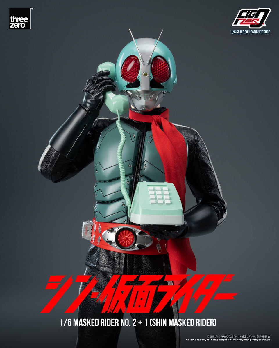 Preventa Figura Masked Rider No. 2+1 - Shin Masked Rider - FigZero marca Threezero 3Z0678 escala 1/6