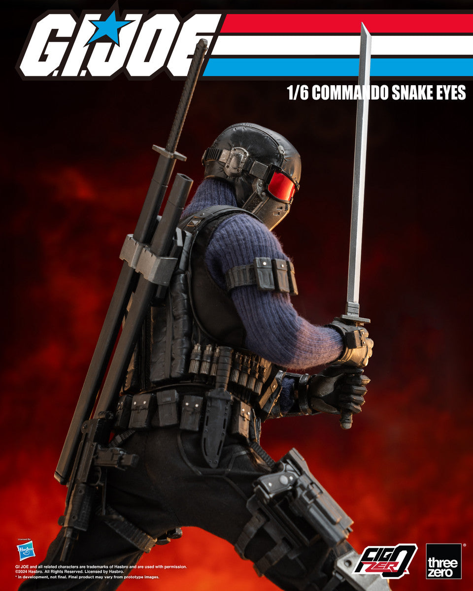 Preventa Figura Commando Snake Eyes - G.I.Joe FigZero marca Threezero 3Z0550 escala 1/6