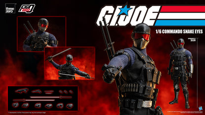 Preventa Figura Commando Snake Eyes - G.I.Joe FigZero marca Threezero 3Z0550 escala 1/6