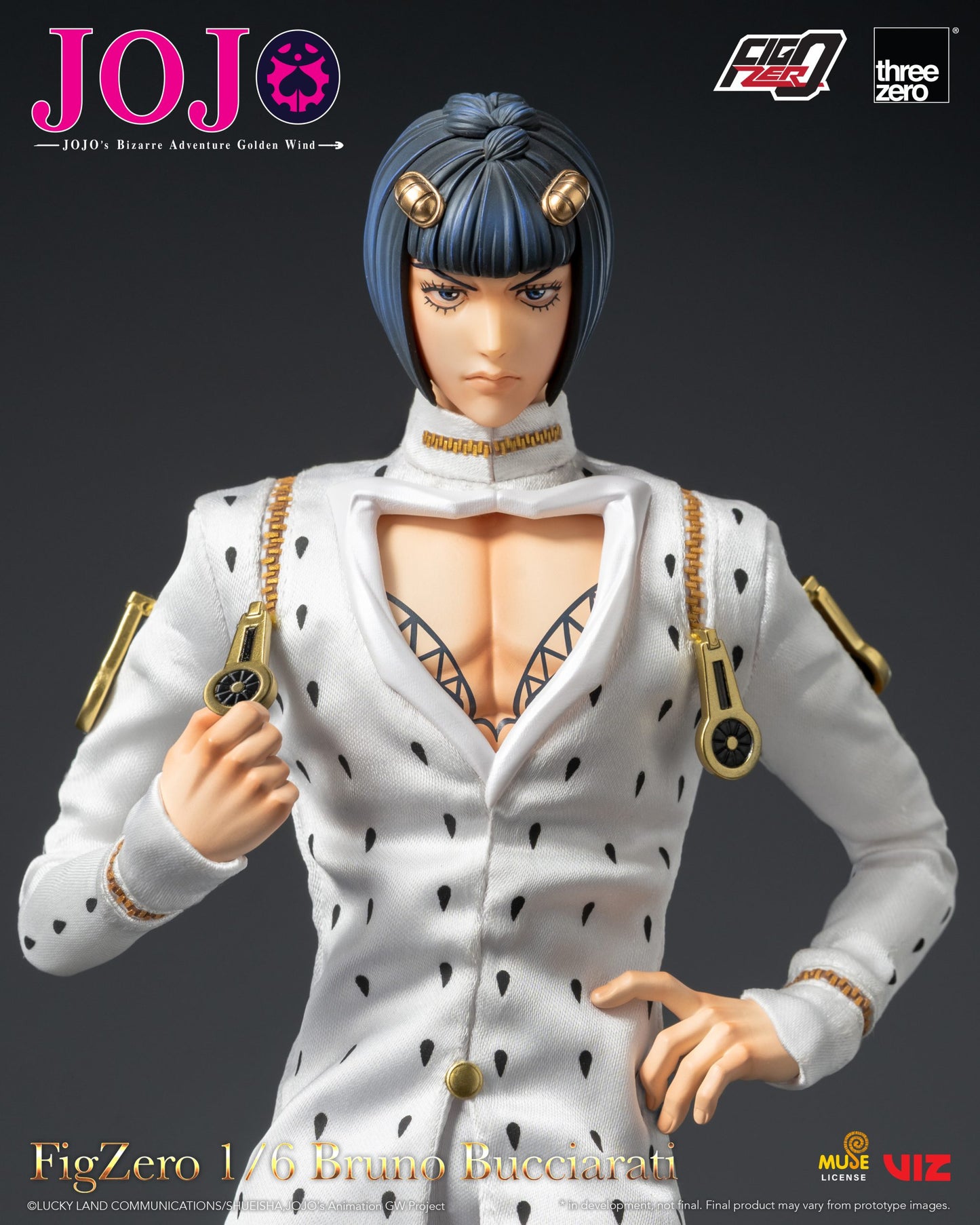 Preventa Figura Bruno Bucciarati - JOJO's Bizarre Adventure: Golden Wind - FigZero marca ThreeZero 3Z0659 escala 1/6