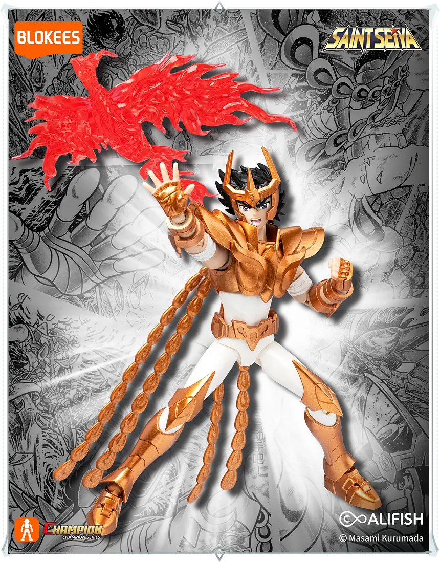 EN STOCK Figura Phoenix Ikki - Saint Seiya Champion Class 12 - Model Kit marca Blokees