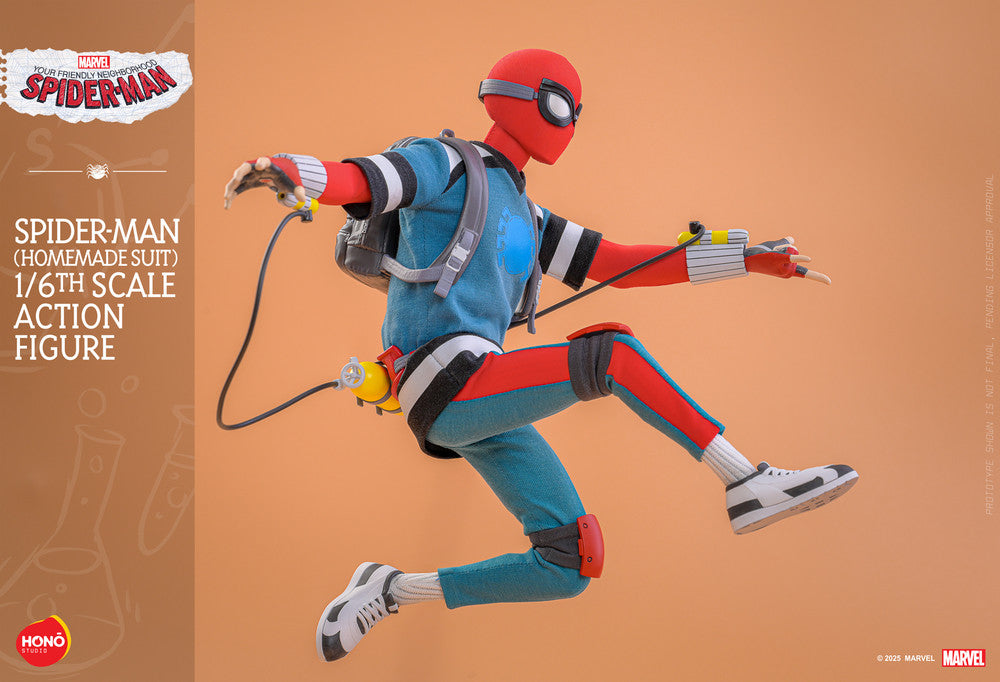 Preventa Figura Spider-Man (Homemade Suit) Your Friendly Neighborhood Spider-Man marca Hot Toys x Hono Studio HS07 escala 1/6